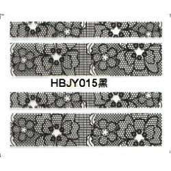 Стикер за Нокти Дантела Черна HBJY014